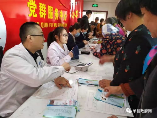 單縣園藝街道開展義診活動，服務百姓健康